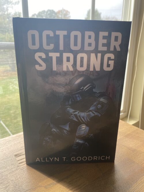 A picture of the hardcover version of October Strong.